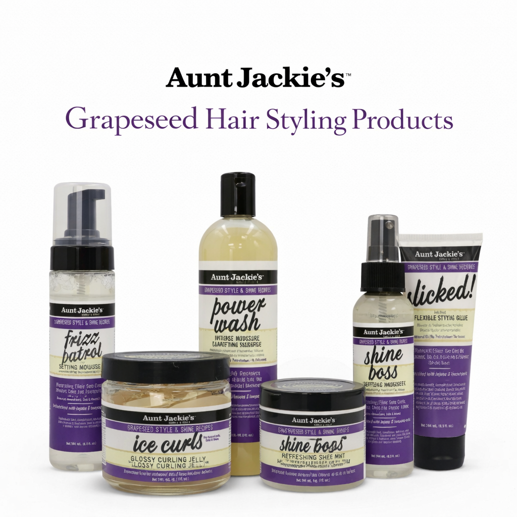 Aunt Jackies Grapeseed Hair Styling Products