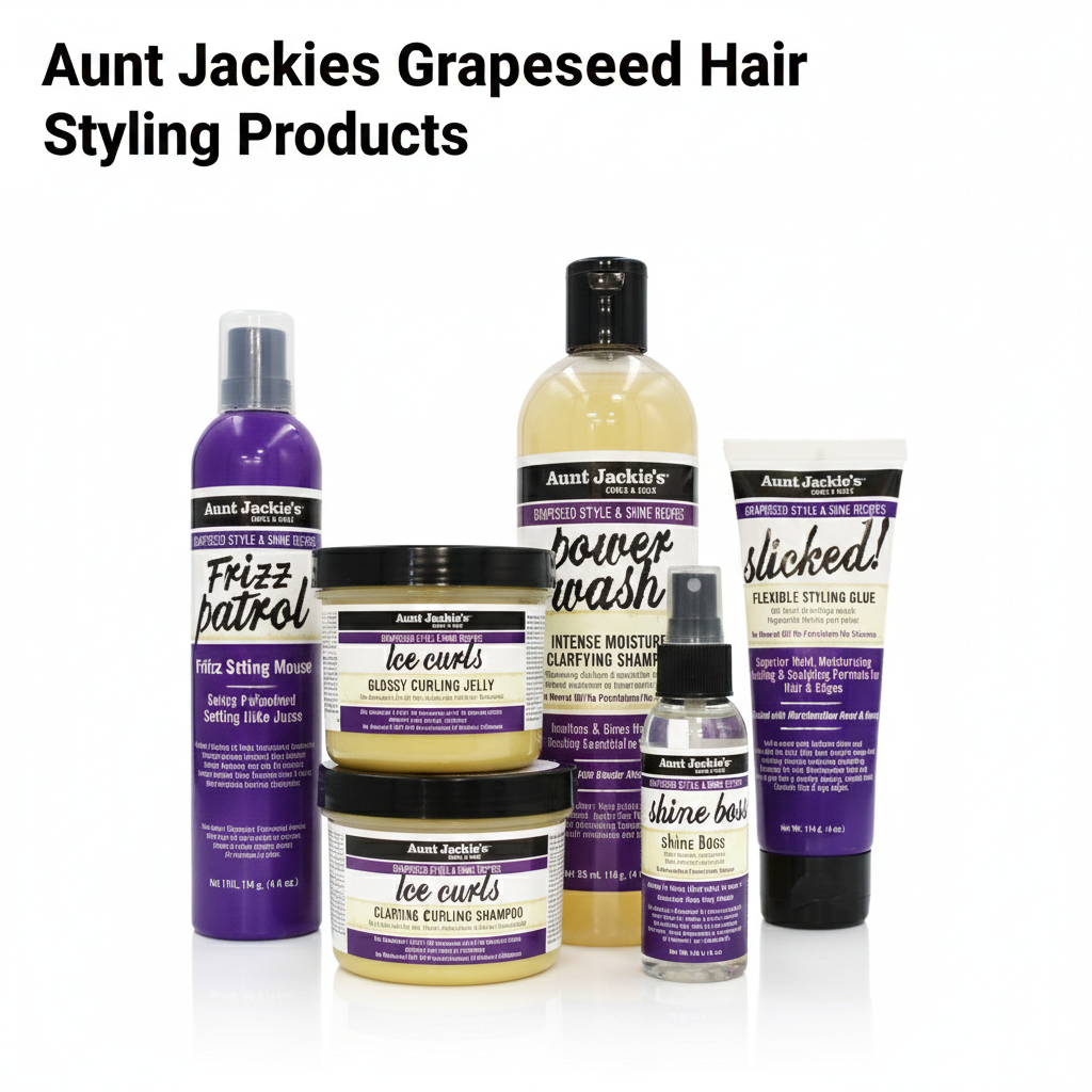 Aunt Jackies Grapeseed Hair Styling Products