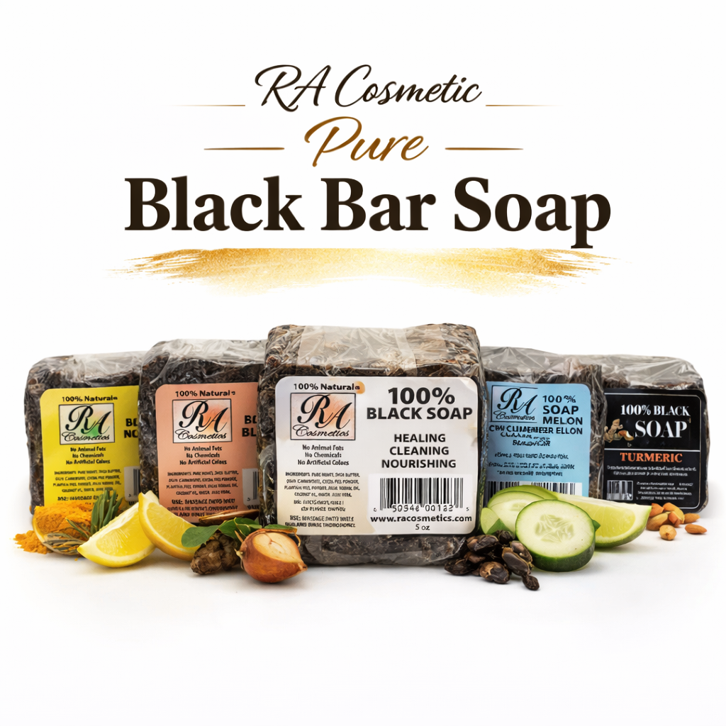 RA Cosmetic Pure Black Bar Soap