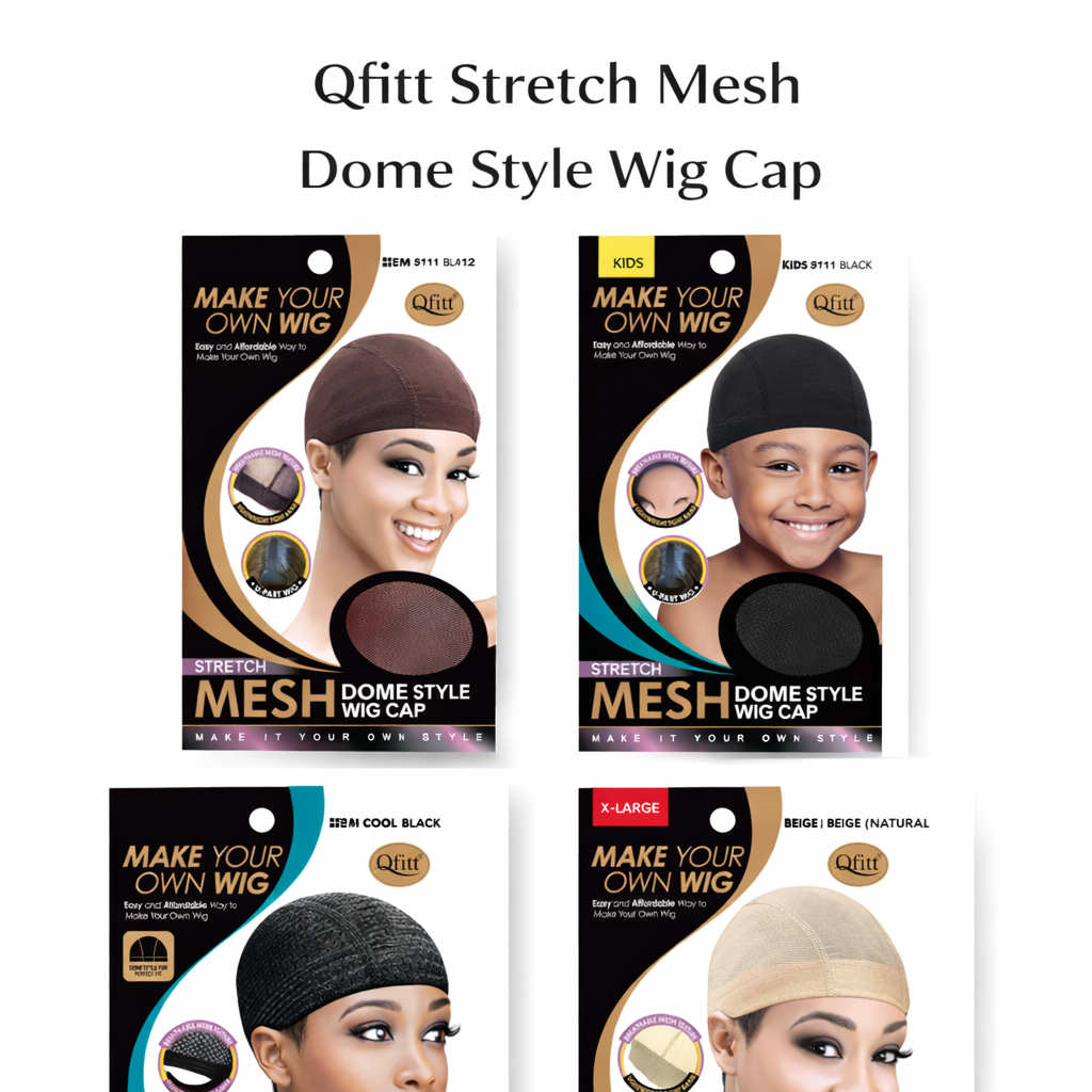 Qfitt Stretch Mesh Dome Style Wig Cap