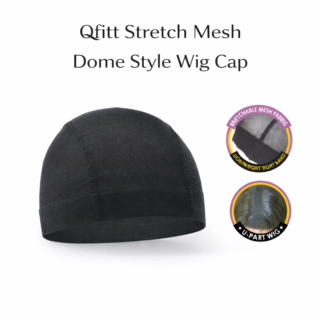 Qfitt Stretch Mesh Dome Style Wig Cap