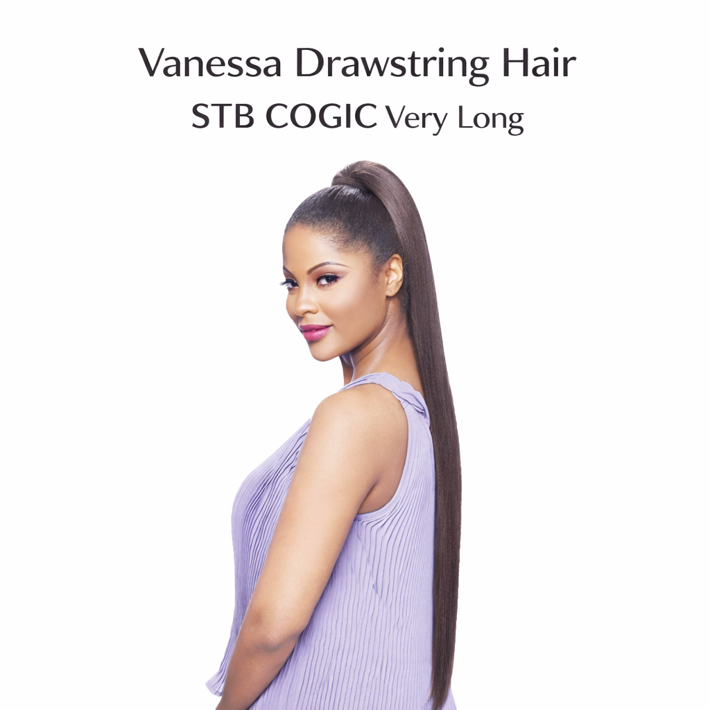 Vanessa Drawstring Ponytail Extension Hair STB COGIC Very Long Coming Soon