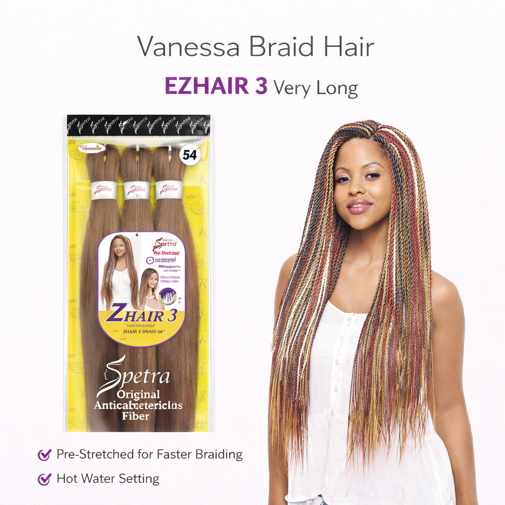 Vanessa Braiding Hair Extension EZHAIR 3 Very Long Coming Soon
