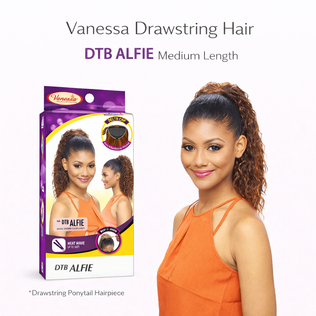 Vanessa Drawstring Ponytail Hair Extension DTB ALFIE Medium Length Coming Soon