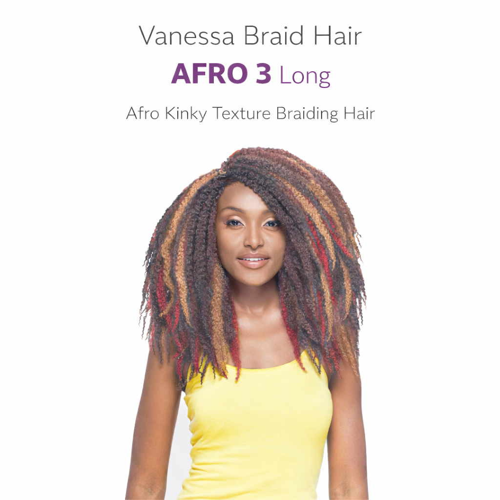 Vanessa Braiding Hair Extension AFRO 3 Long Coming Soon