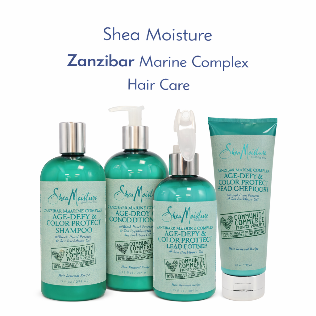 Shea Moisture Zanzibar Marine Complex Hair Care