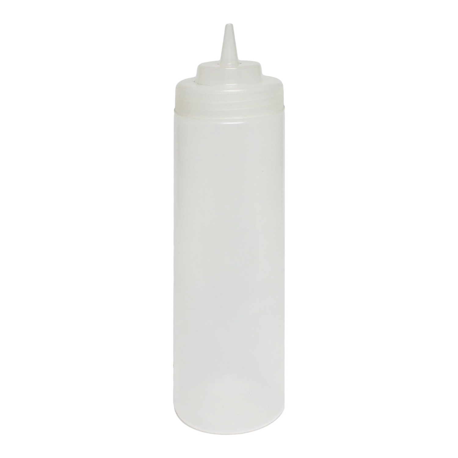 24 Oz Wide-Mouth Squeeze Bottle, Clear