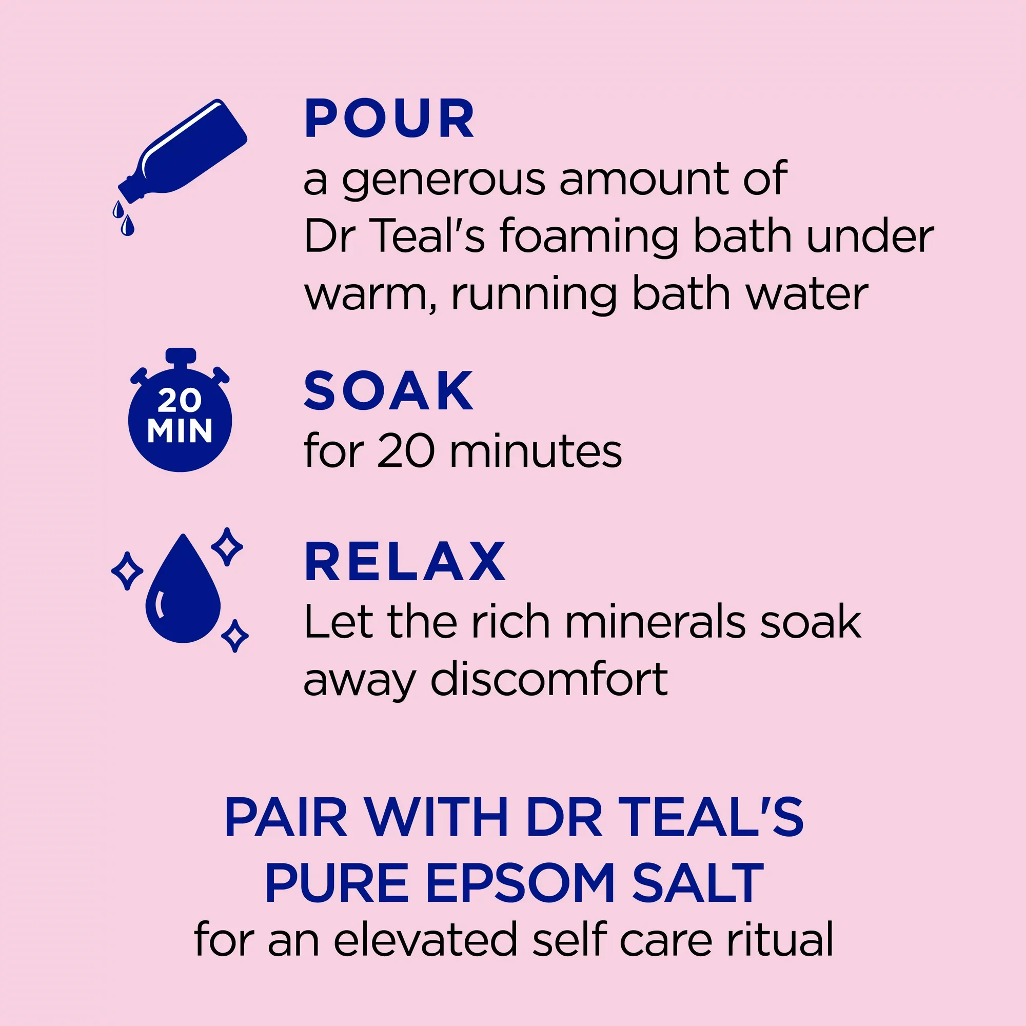 Dr Teal's Body Wash with Pure Epsom Salt, Pomegranate Oil, Black Currant, 24 Oz.
