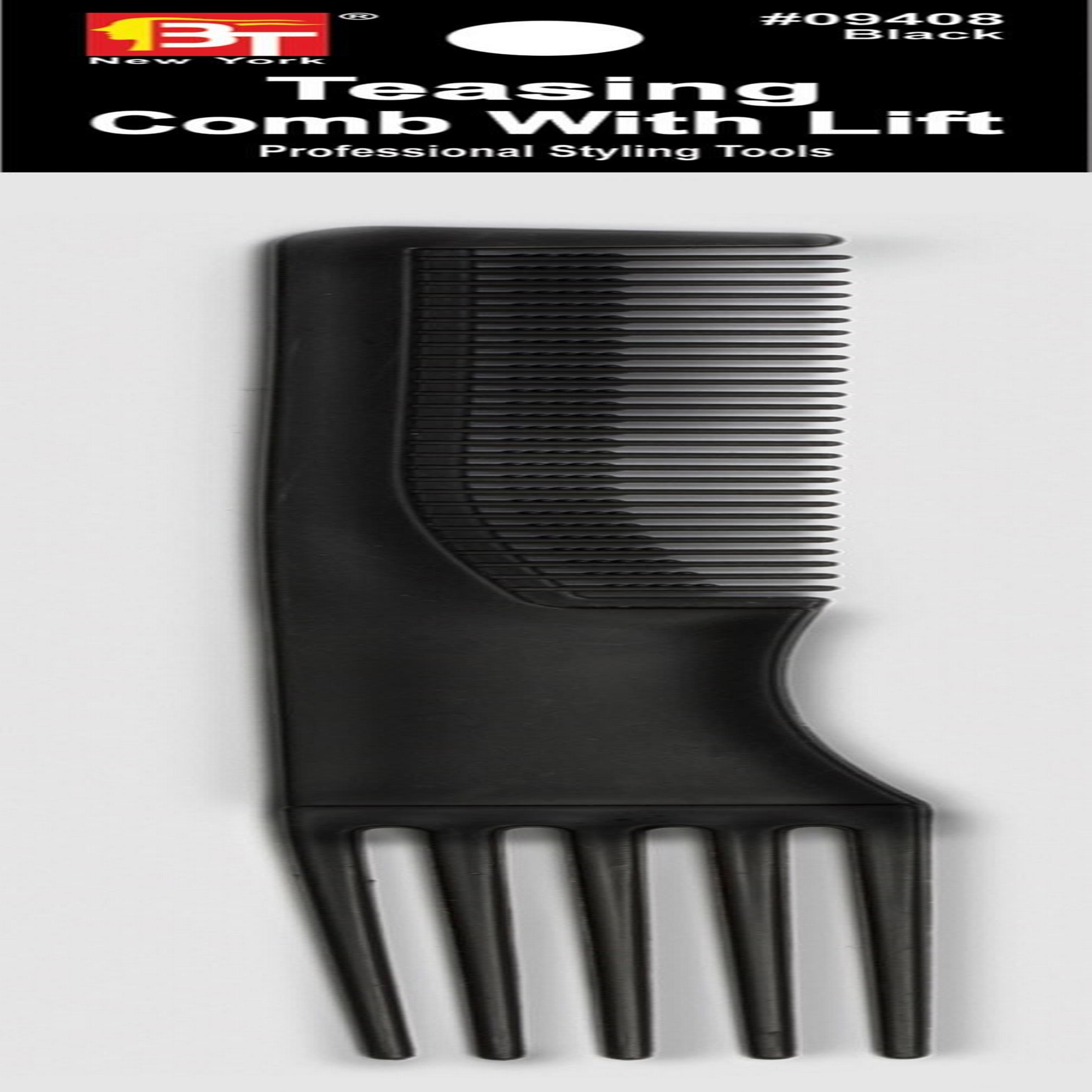 Teasing Comb With Lift Black