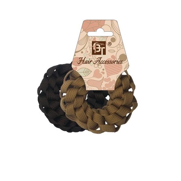 Scrunchie Color Assorted Black,Brown,Light Brown,Dark Brown