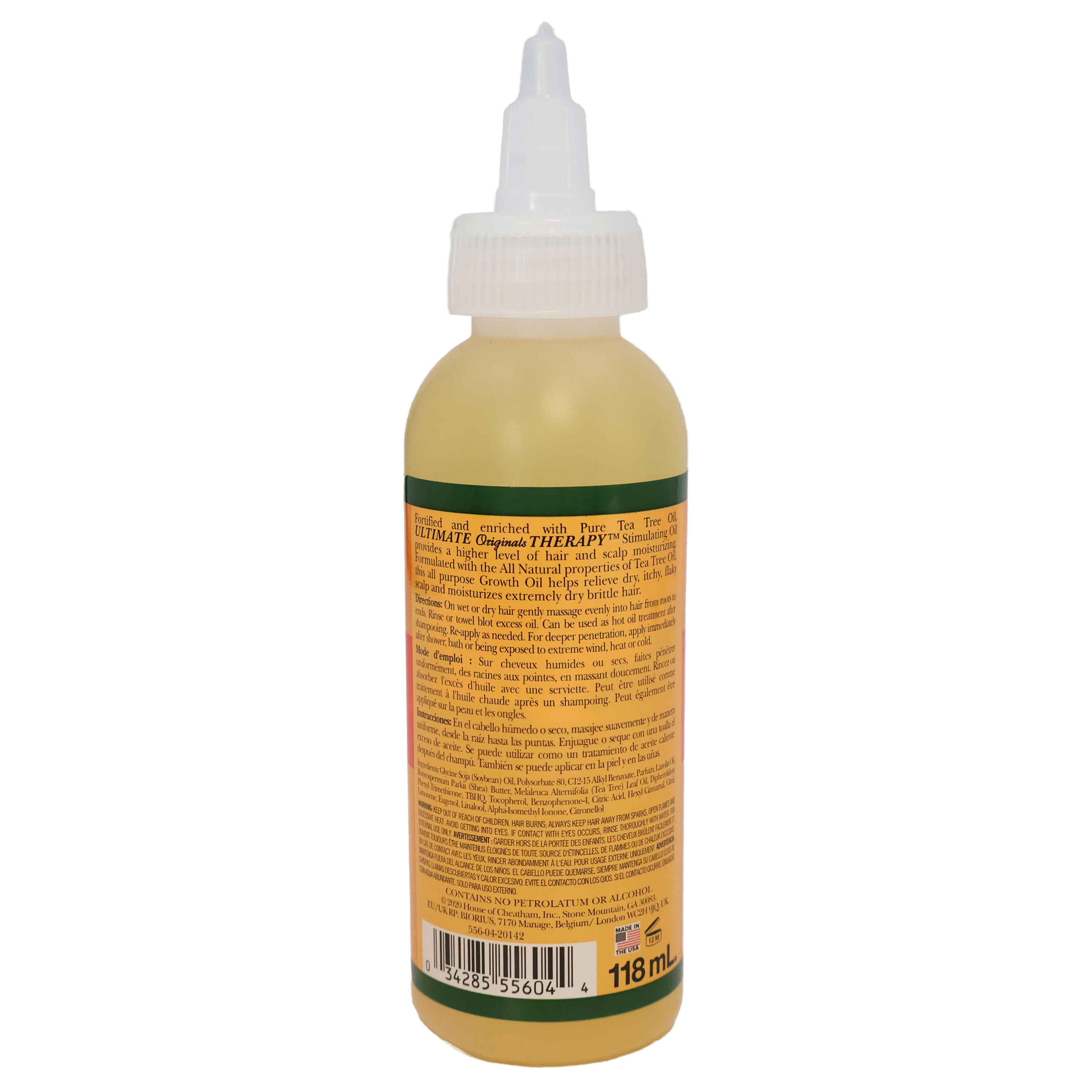 Africa's Best Ultimate Originals Therapy Growth Oil Tea Tree 4 Oz.