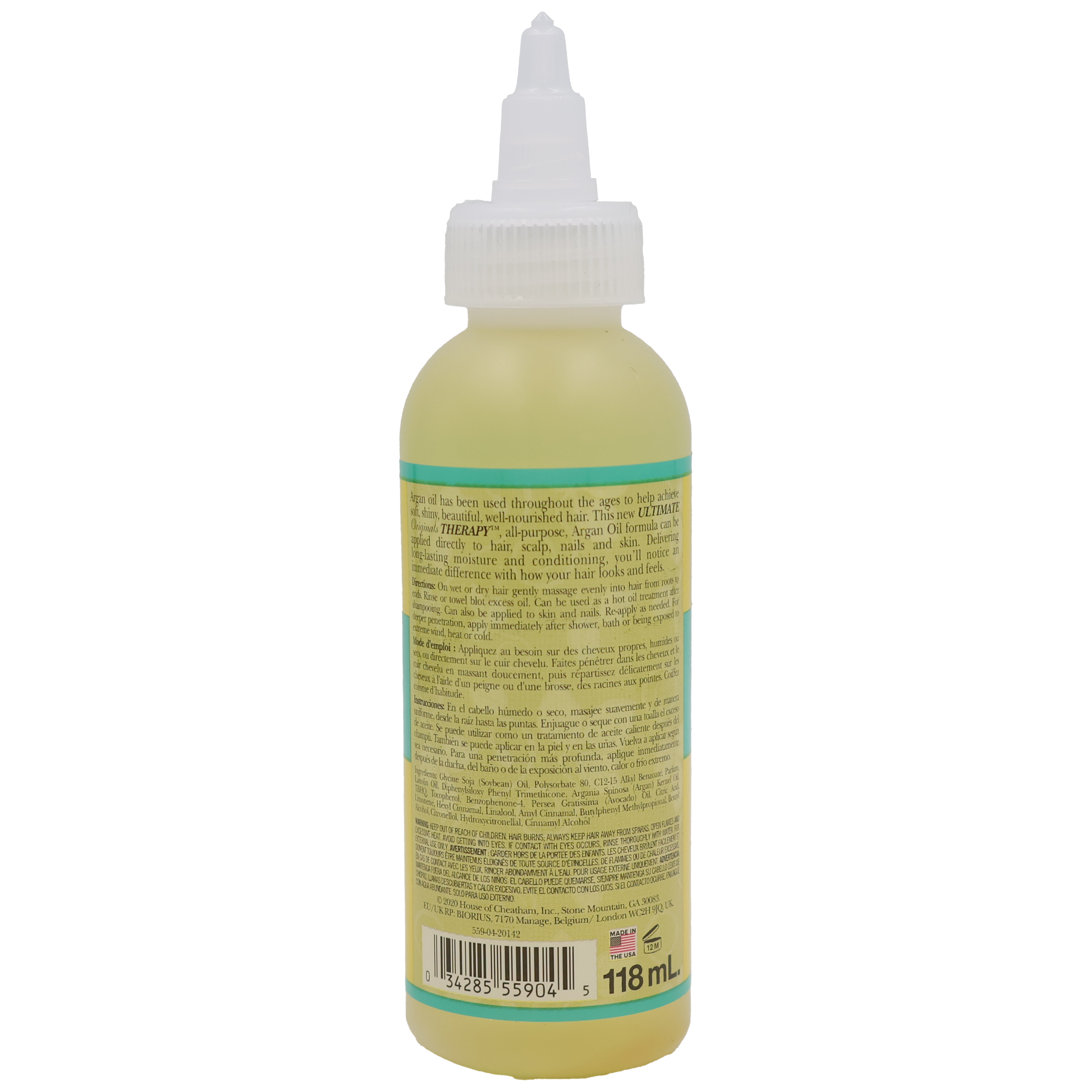 Africa's Best Ultimate Originals Therapy Growth Oil Argan Oil 4 Oz.