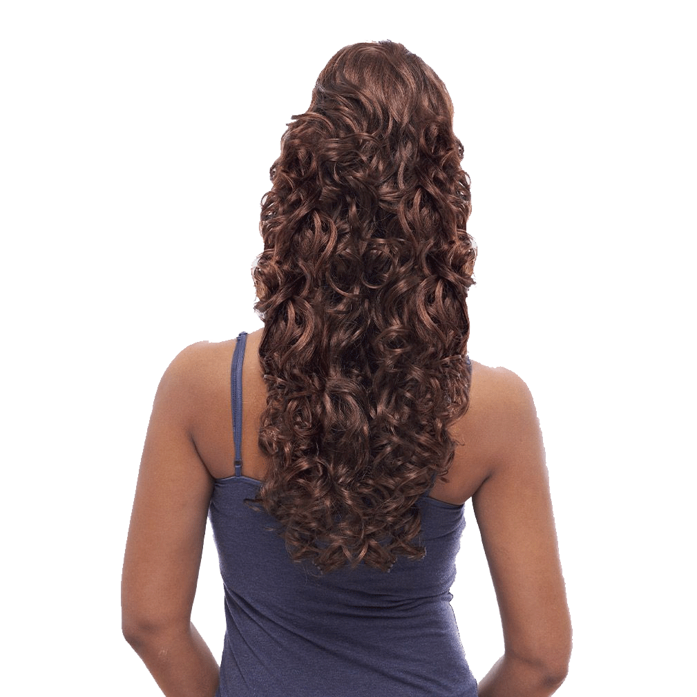 Drawstring Ponytail Hair Extension STB BILOW 1 Jet Black Long