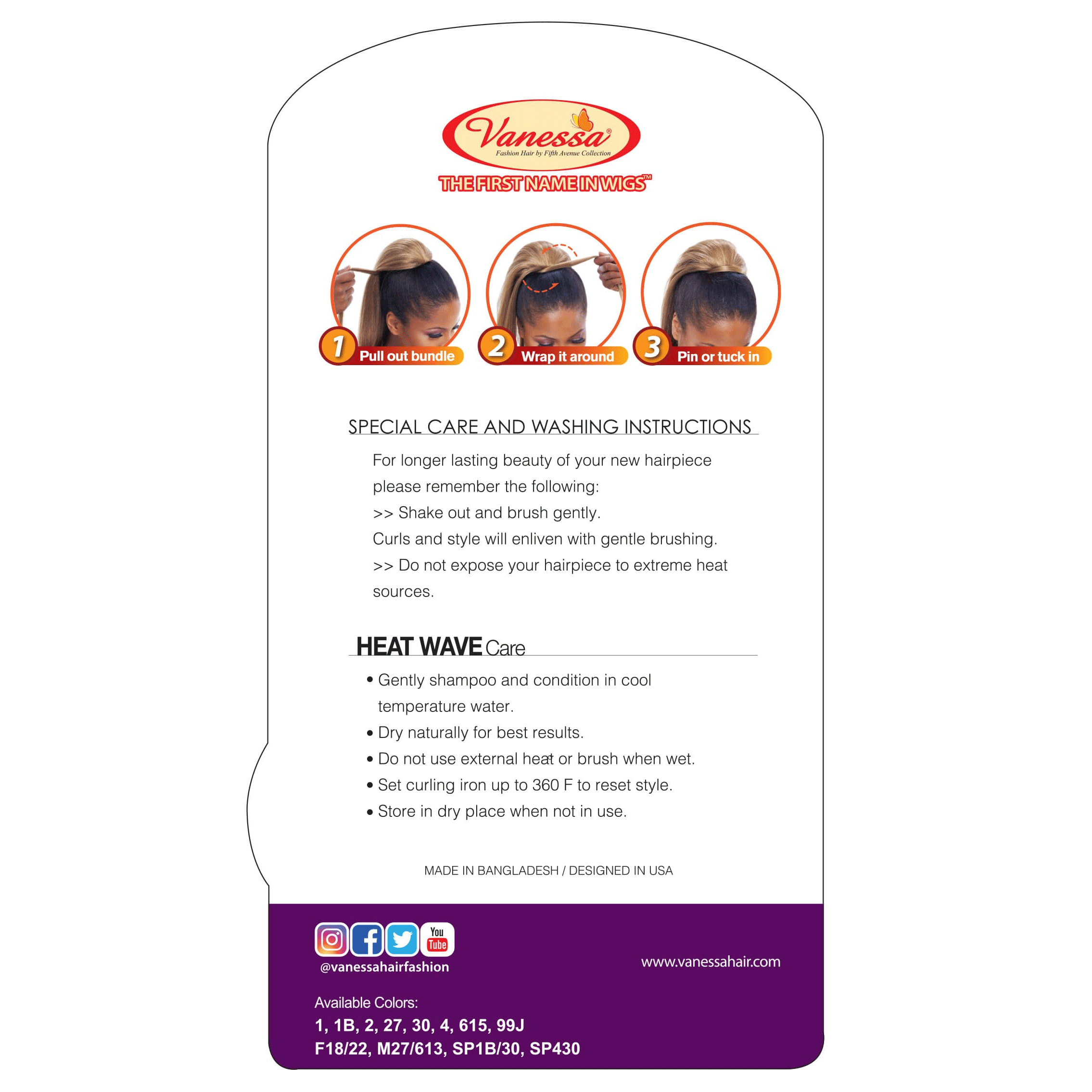 Drawstring Ponytail Hair Extension STB COGIC 99J Burgundy Very Long