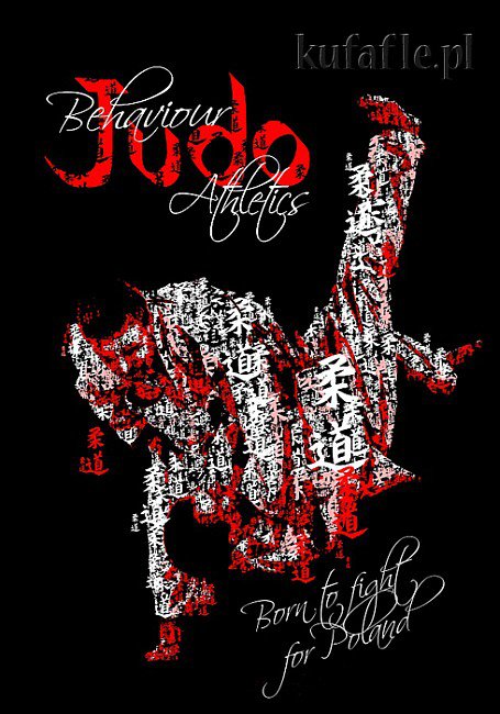 judo plakat typograficzny