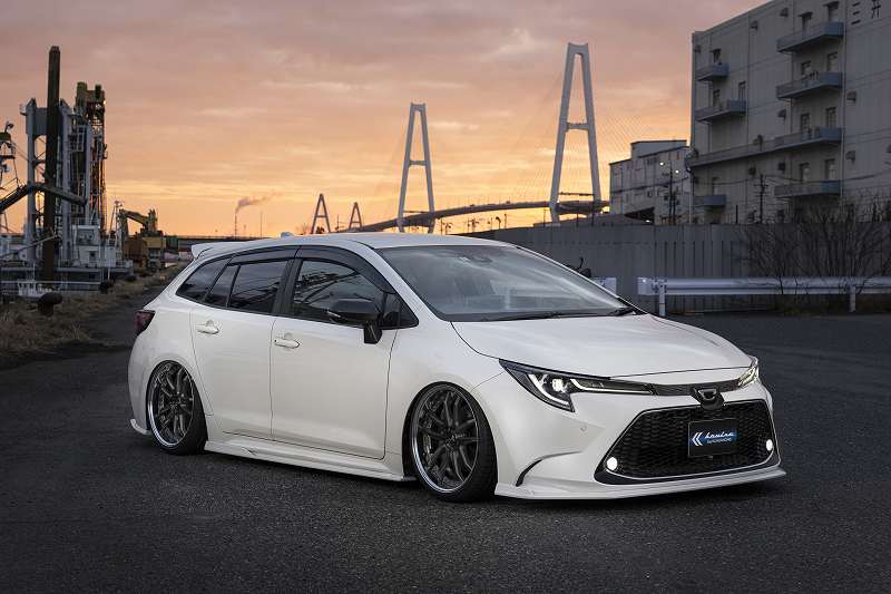 カローラツーリング用エアロパーツ＆エアサスデモカーも完成！カローラ