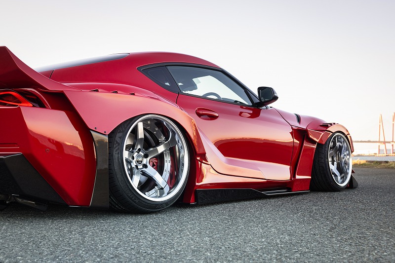 GRスープラ 90SUPRA 新作ワイドボディ・バンパーエアロ完成！ドリフト