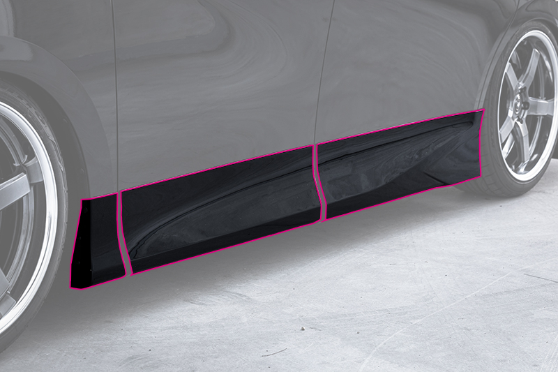 クールジャパン 40系ヴェルファイア サイド スカート 社外エアロ