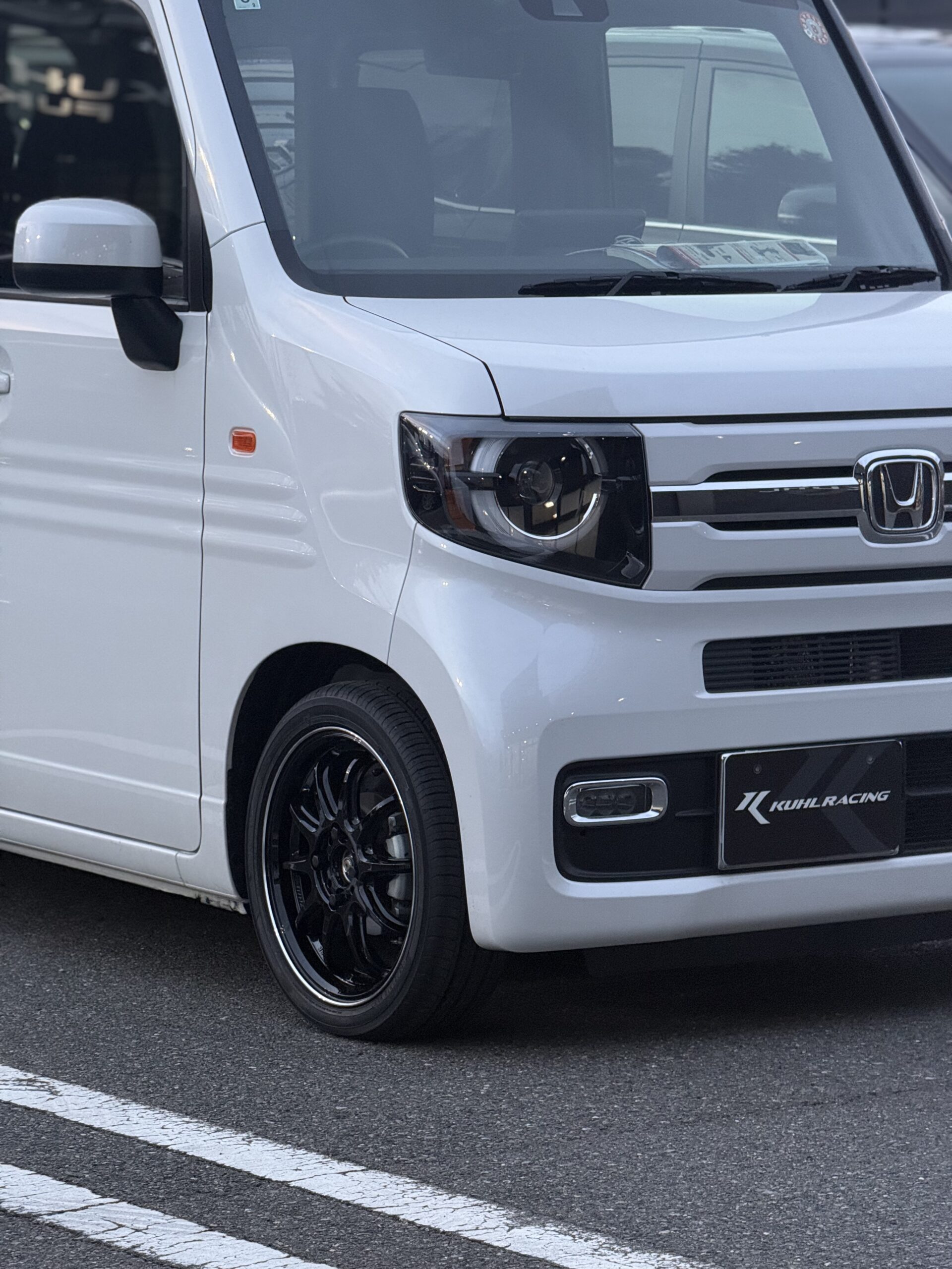 軽バンカスタム】ホンダ N-VANにダウンサスとアルミホイールを取付