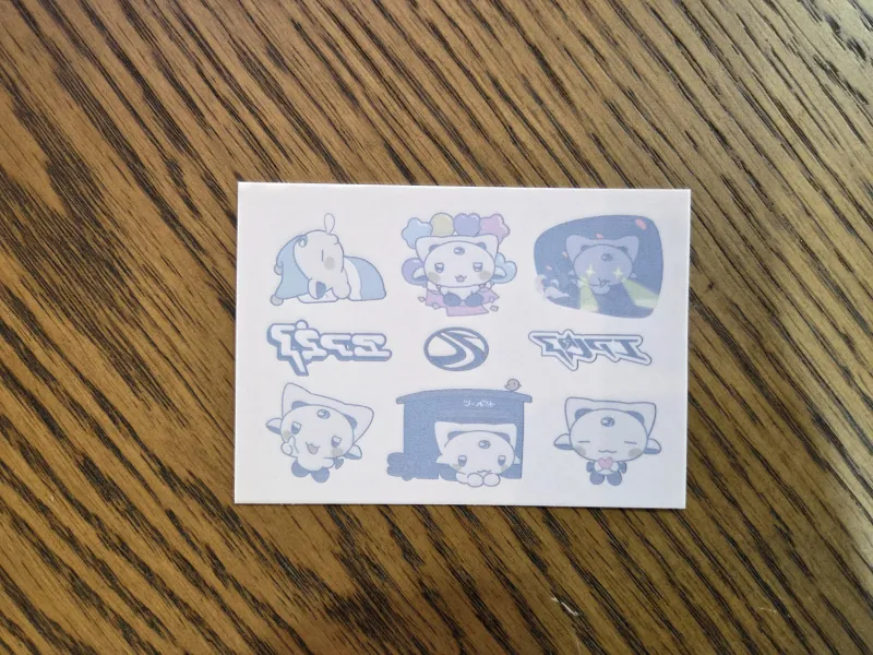 KUHL　ゆるキャラ　エア郎　かわいい　タトゥー　シール　貼って剝がせる　子供　安心　906　グッズ