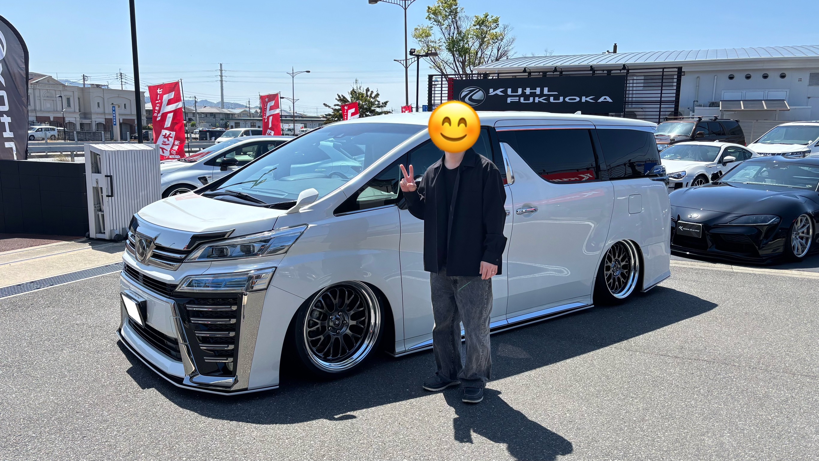 30ヴェルファイアのエアサスコンプリート納車写真
