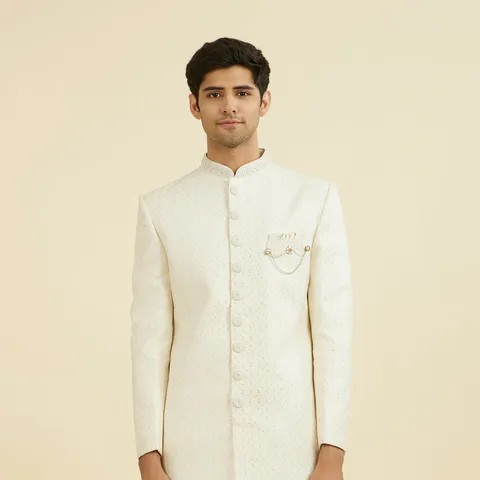 Regal Cream Sherwani