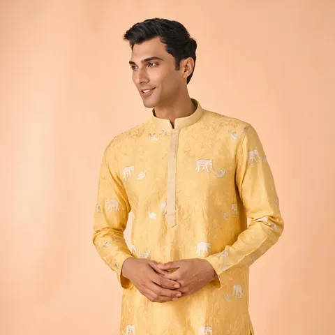Saffron Splendor Kurta Pajama