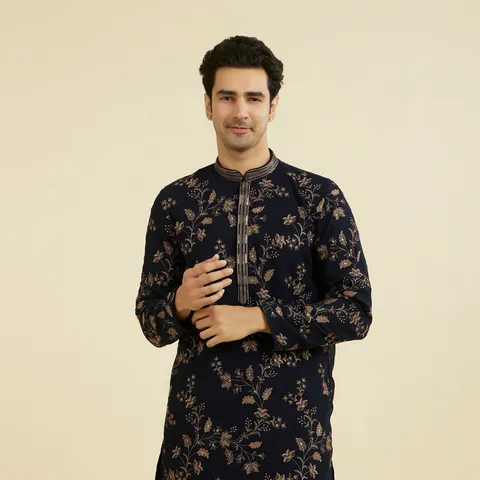 Royal Blue Elegance Kurta Churidar