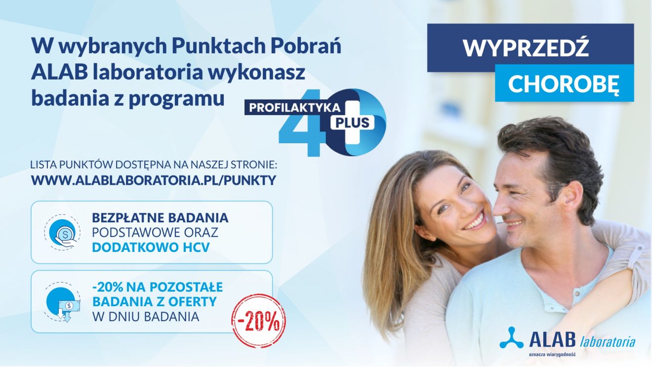 Bezpłatne Badania Dla Wszystkich Osób Powyżej 40 Roku życia Również W Alab Laboratoria Kurier 2722