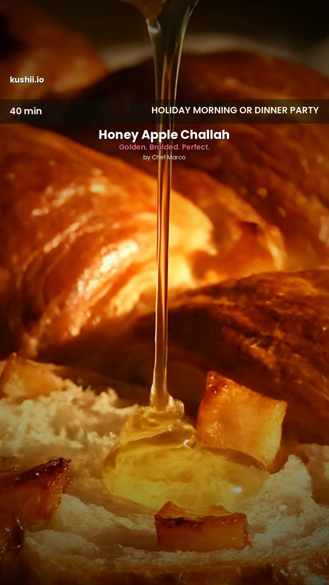 Apple and honey challah