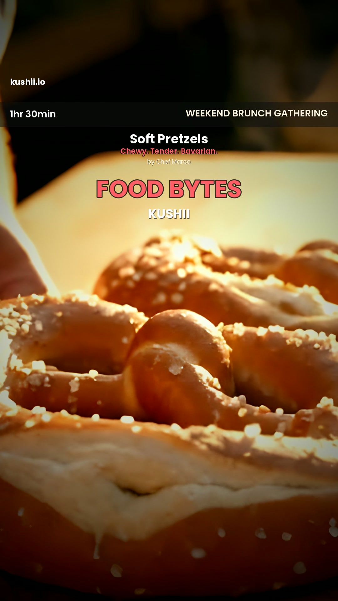 Giant Soft Pretzels with Obatzda