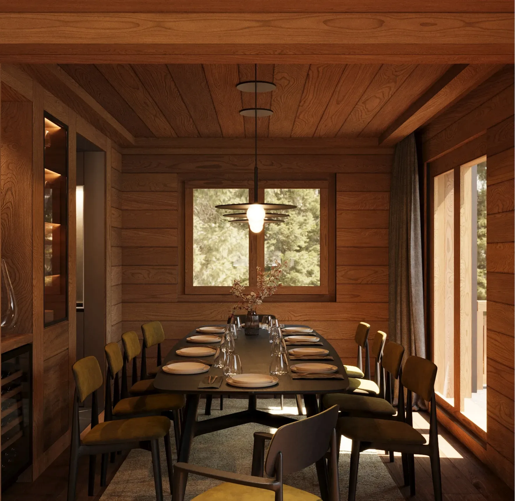 Designer kitchen with chef’s zone