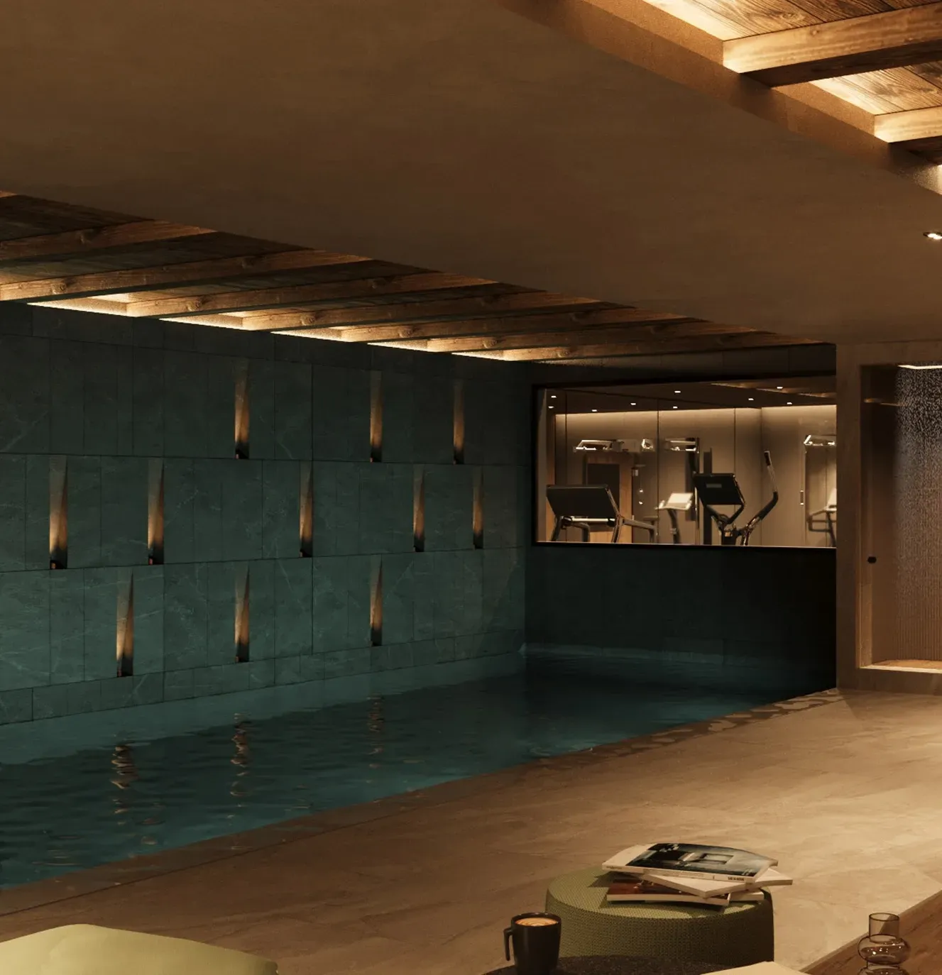 Private wellness with sauna and lounge