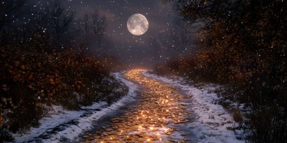 Únorový úplněk a intuice na blogu