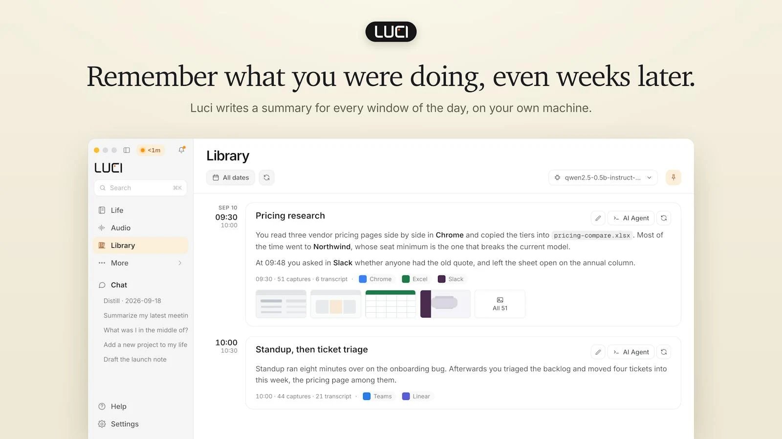 LUCI Desktop screenshot 2