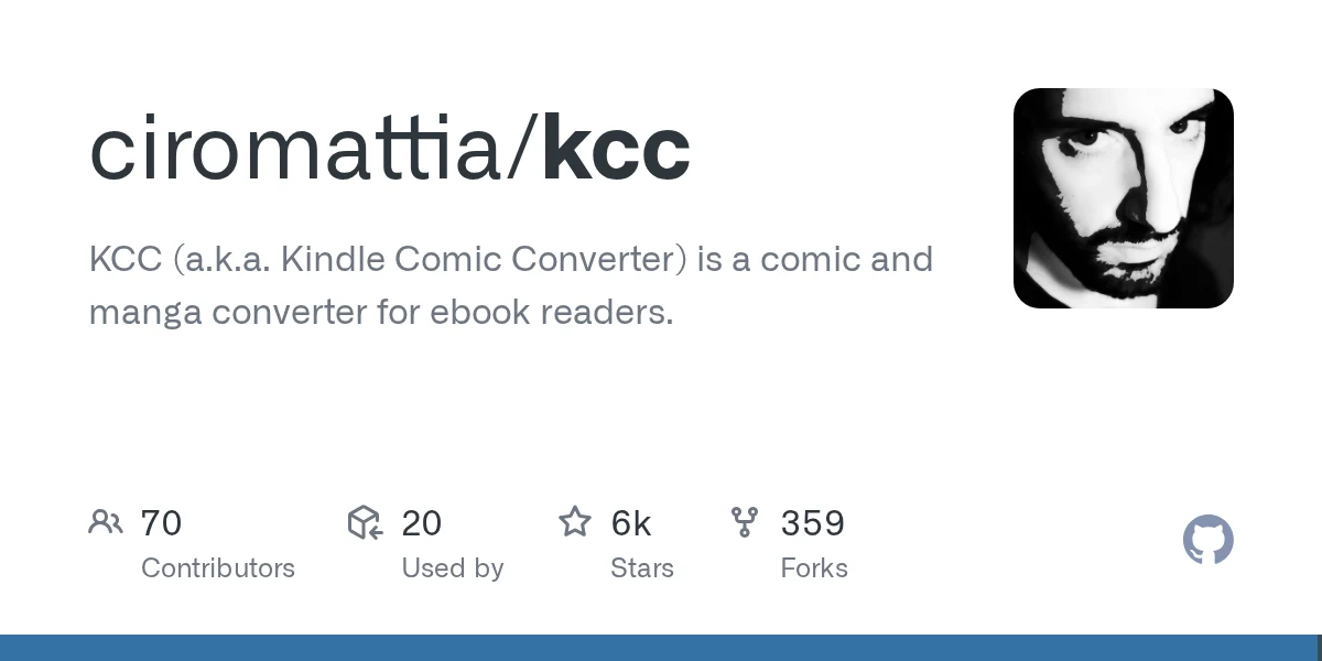 KCC (Kindle Comic Converter) preview