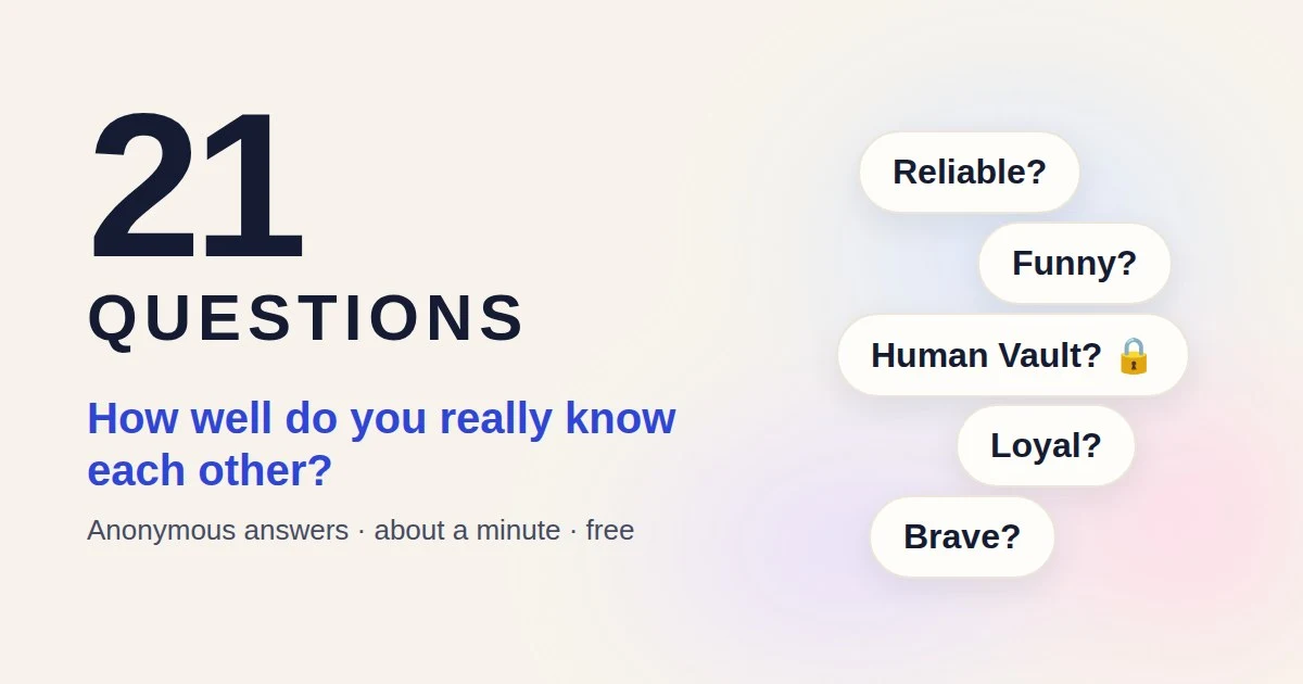 21 Questions preview