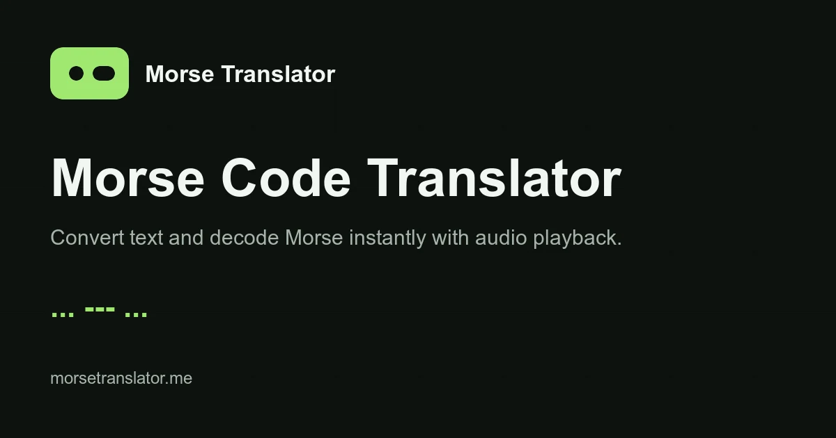 Morse Code Translator preview