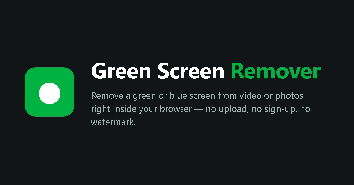 Green Screen Remover preview