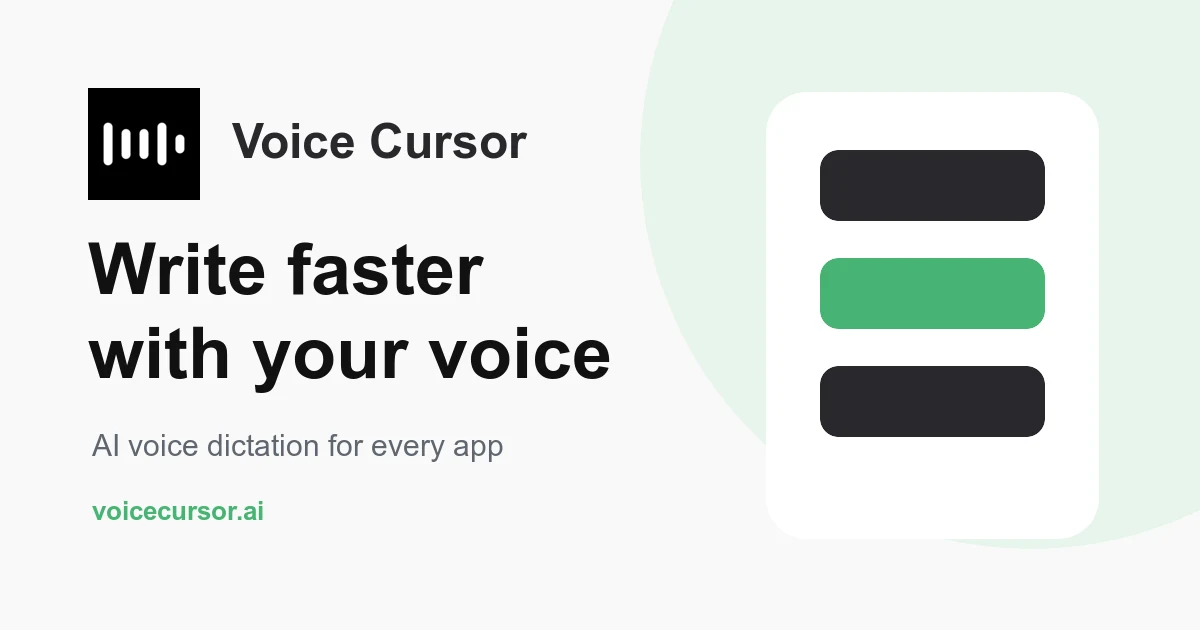 Voice Cursor: Action Mode preview