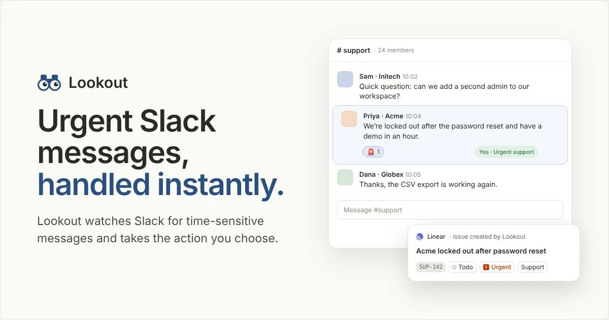 Lookout (for Slack) screenshot 5