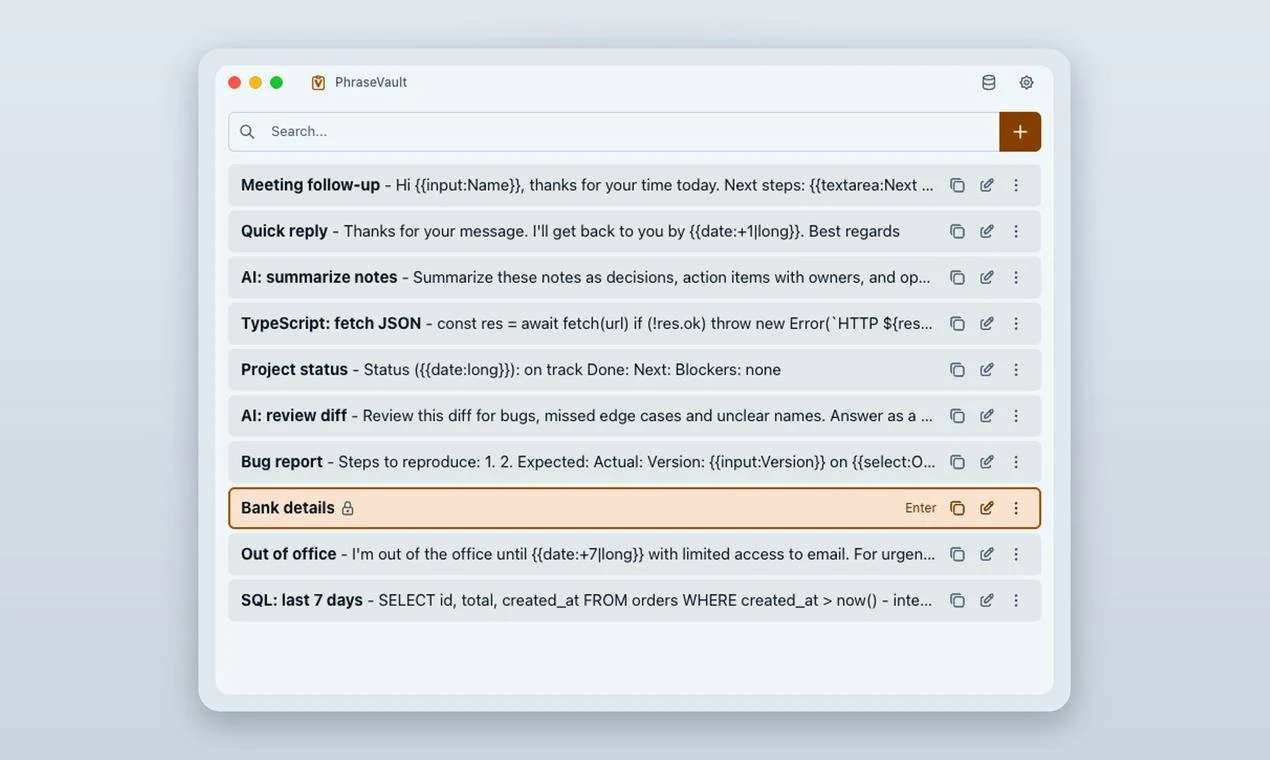 PhraseVault 3.0 screenshot 4