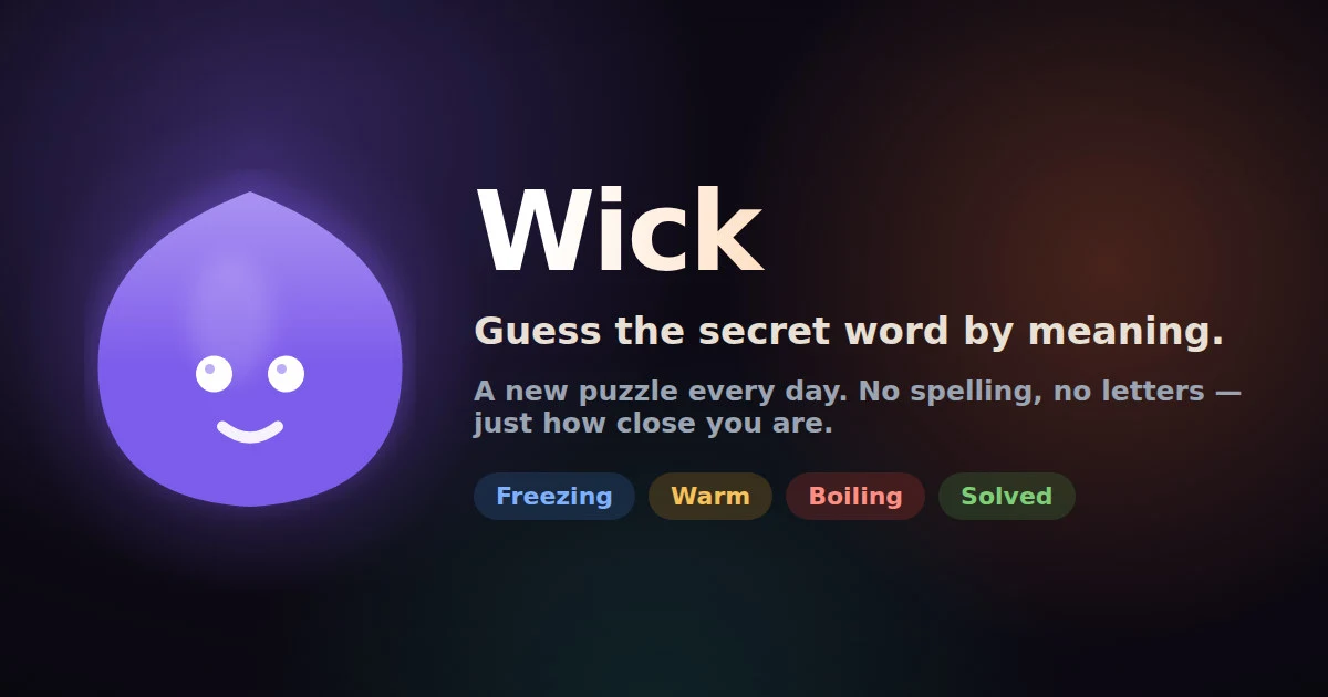 Wick: Guess by meaning preview
