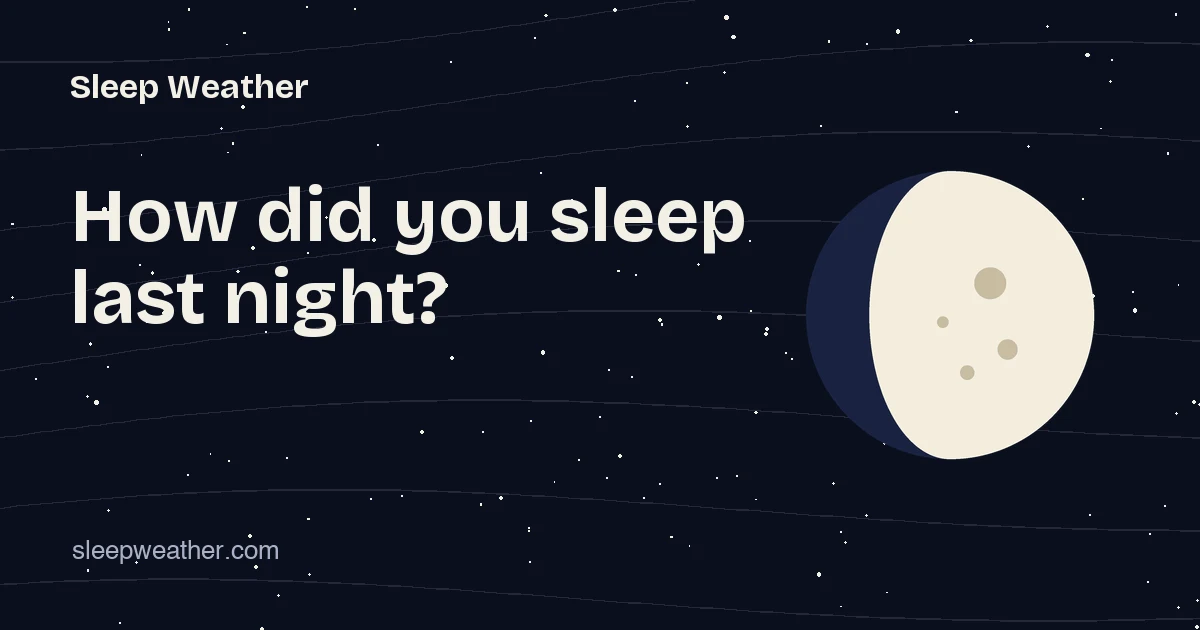 Sleep Weather preview