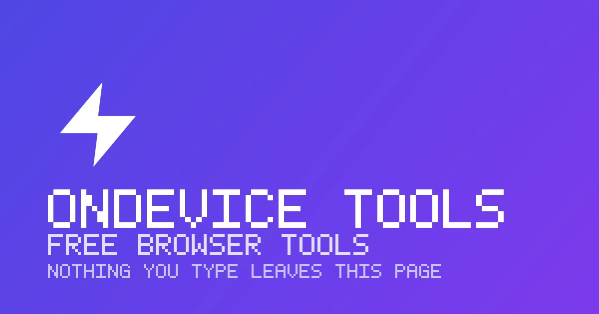 OnDevice Tools preview