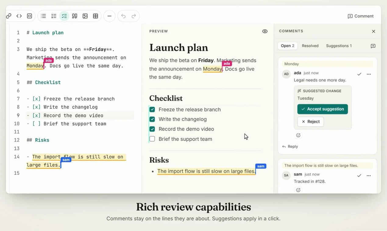 Markdoc screenshot 3