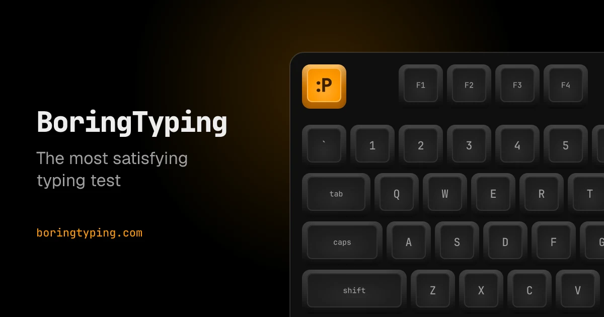 BoringTyping preview