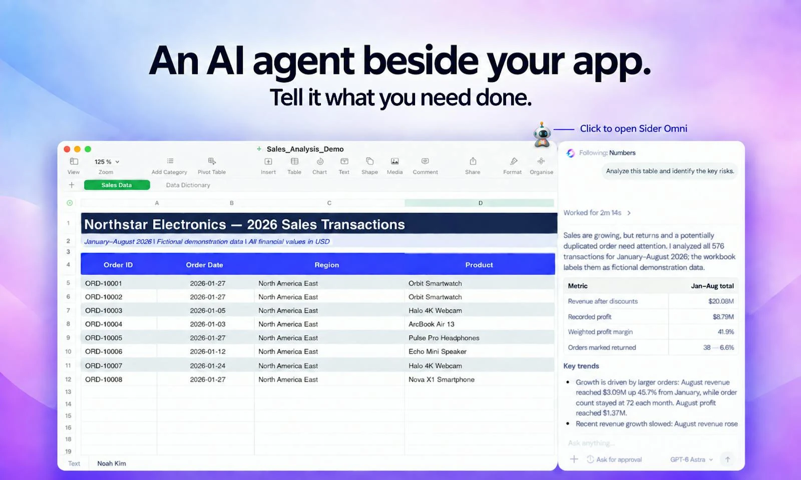 Sider Omni Sidebar screenshot 1