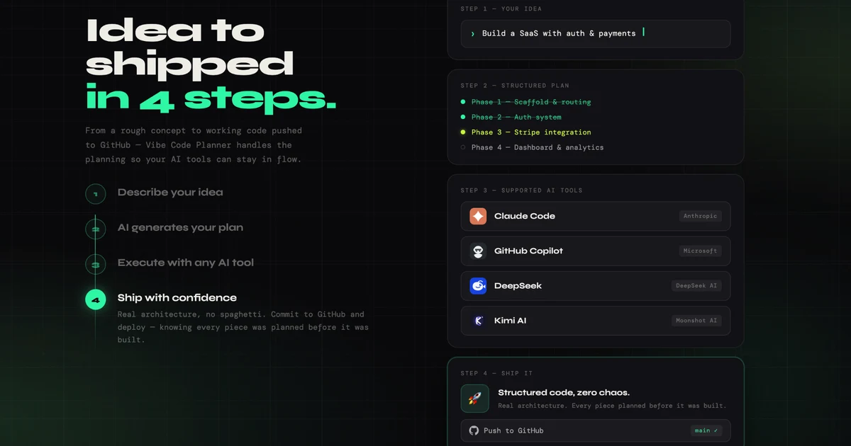 Vibe Coding Plan preview
