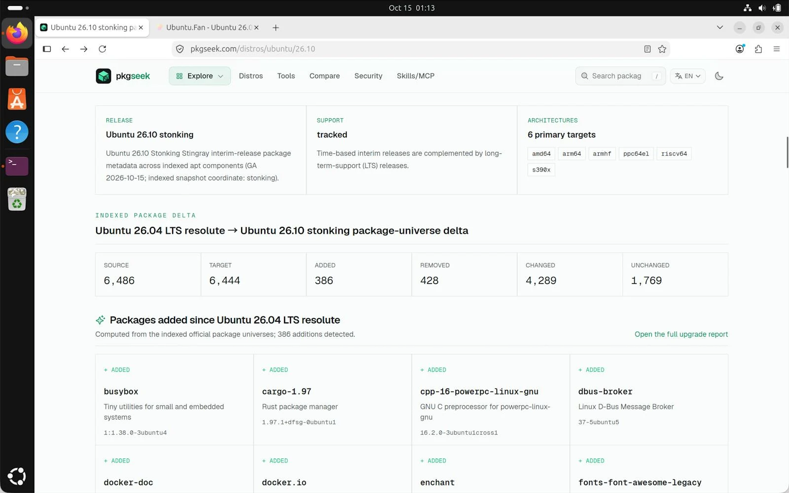 Ubuntu 26.10 (Stonking Stingray) screenshot 5
